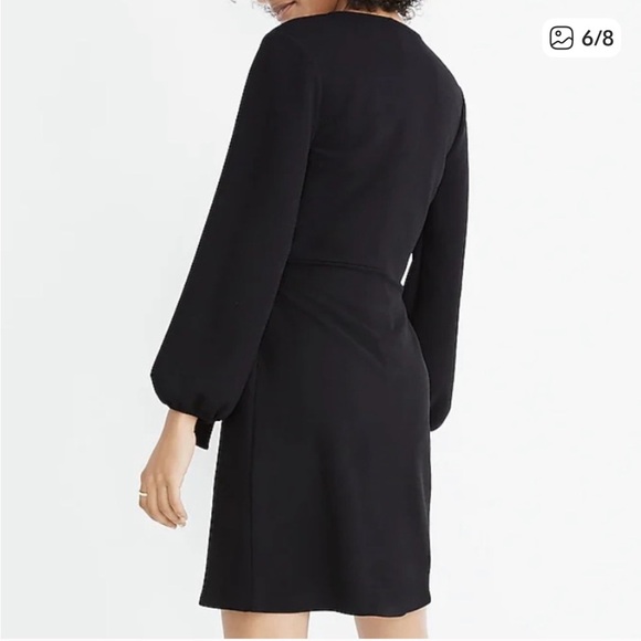 Madewell Faux Wrap Long Sleeve Dress - Picture 7 of 7